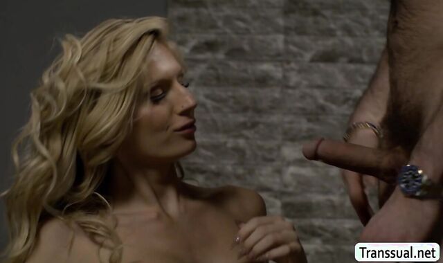 Jail warden enjoys the ass of new sexy TS inmate