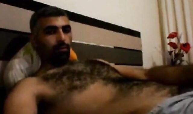 Hairy Horny Daddy Strokes His Big Cock 5