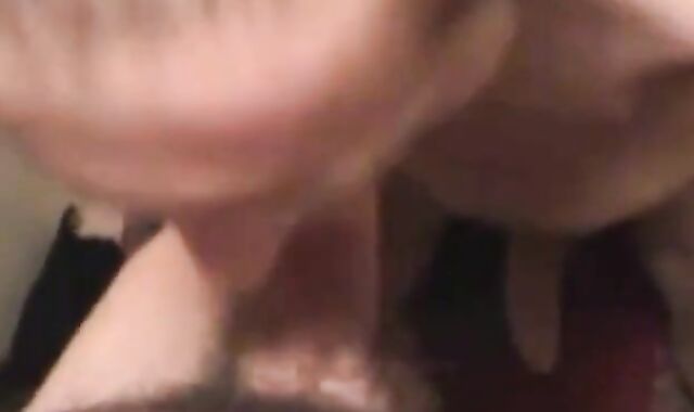 Older Neighbor Enjoys Sucking My Big Cock