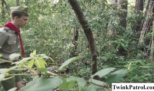 Scout Masters and students are having orgy in woods