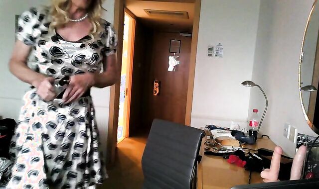 Satin-Clad Daniella Plays with a Butt Plug
