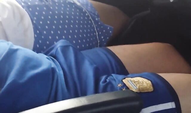 Big-Cock Daddy's Bulge on the Bus 2