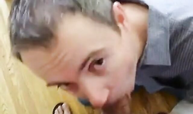 Amateur Takes On Two in a Group Blowjob 3