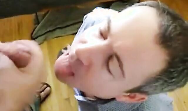 Amateur Takes On Two in a Group Blowjob 3