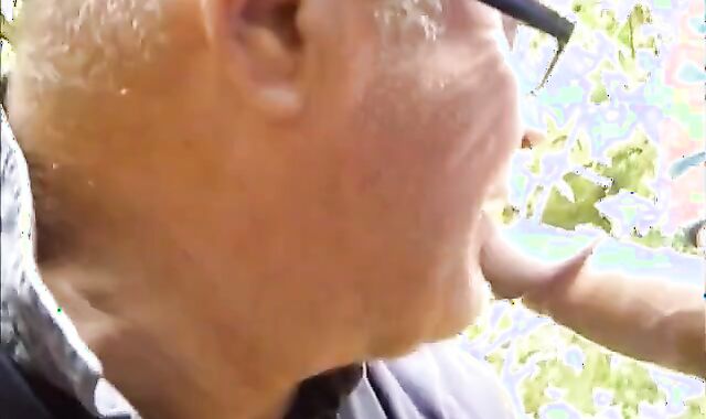 Big Cocks Cruising: Outdoor Foursome Blowjob 2