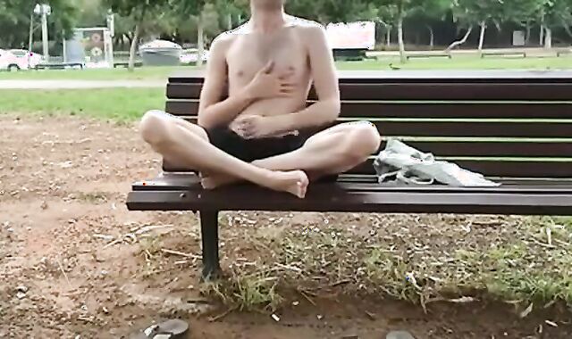 Big Cock Wank Outdoors