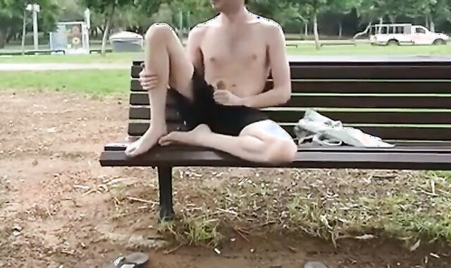 Big Cock Wank Outdoors