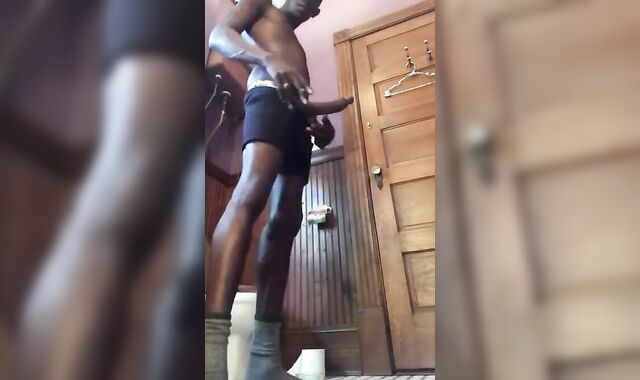 Black Smoker With a Huge Cock