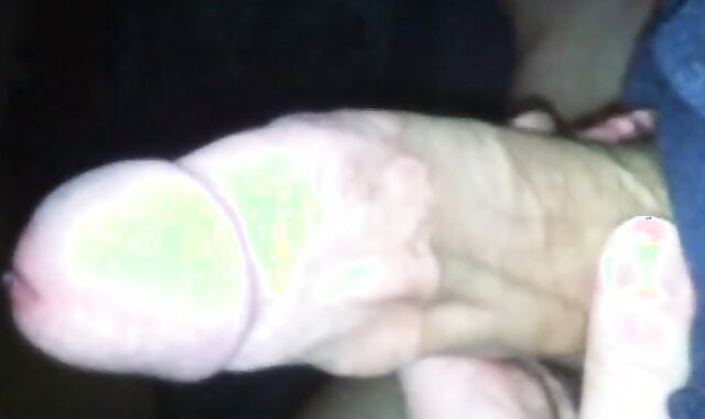 Fat Monster Cock Gets Jerked by a Twink in Bed 2