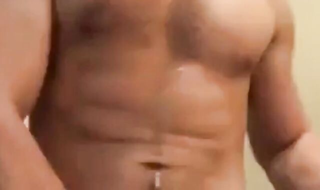 Bearded Stud Eats, Strokes, and Cums 3