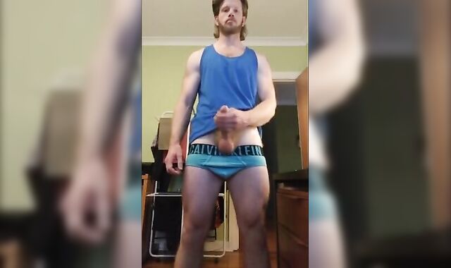Muscular Hunk Mickey Blasts Cum with His Big Dick