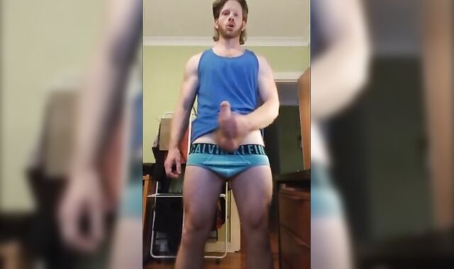Muscular Hunk Mickey Blasts Cum with His Big Dick