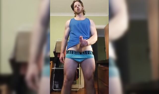 Muscular Hunk Mickey Blasts Cum with His Big Dick