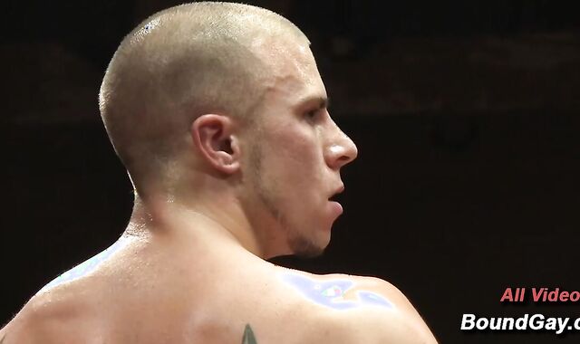 Eli Hunter And Mitch Vaughn Naked Mat Wrestling Jockstrap To Rough Domination