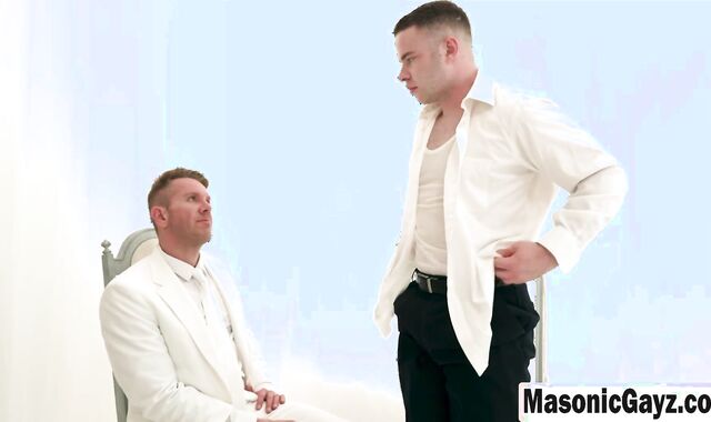 White Suit Daddy Gives Handjob