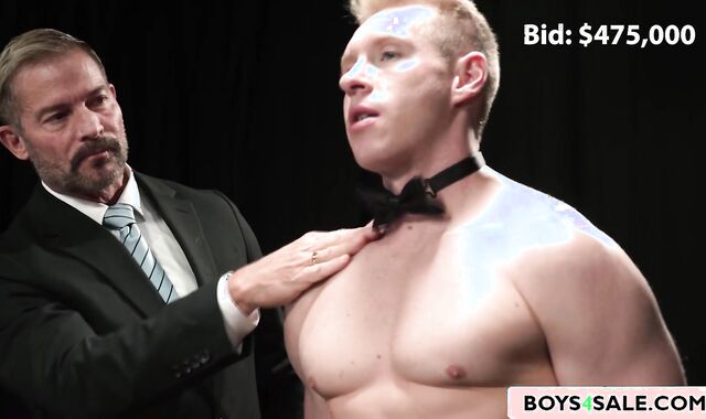 Muscle Boy Auctioned and Used Hard