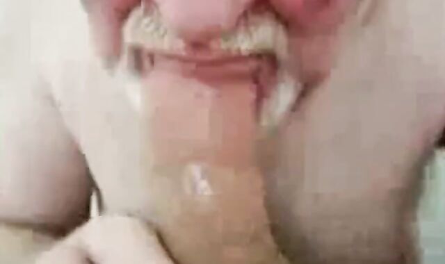Amateur Daddy Bear Sucks Cock 3