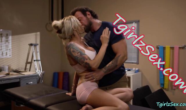 Tattooed Shemale Gets Pounded Hard