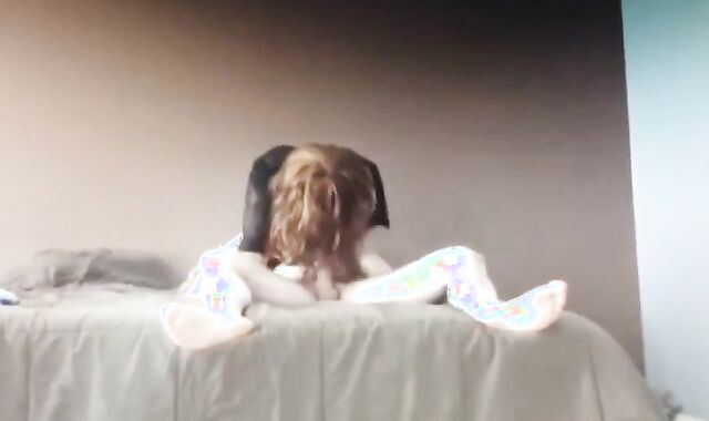 Bareback Amateur Crossdresser Takes Big Cock Anally