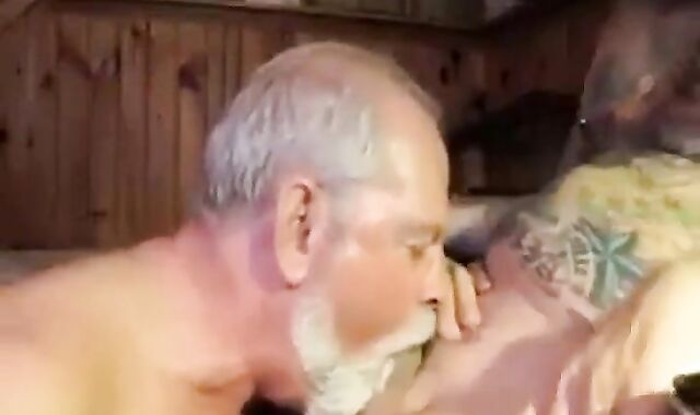 Cum-Eating Polarbear Daddy Sucks & Licks Balls