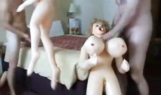 2 Straight Friends Try Out a Blow-Up Doll 3